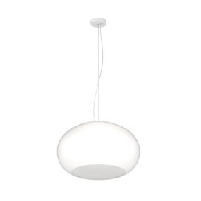 Lampadario vetro soffiato bianco latte Top light CASPER 1218 S42 BI E27 LED