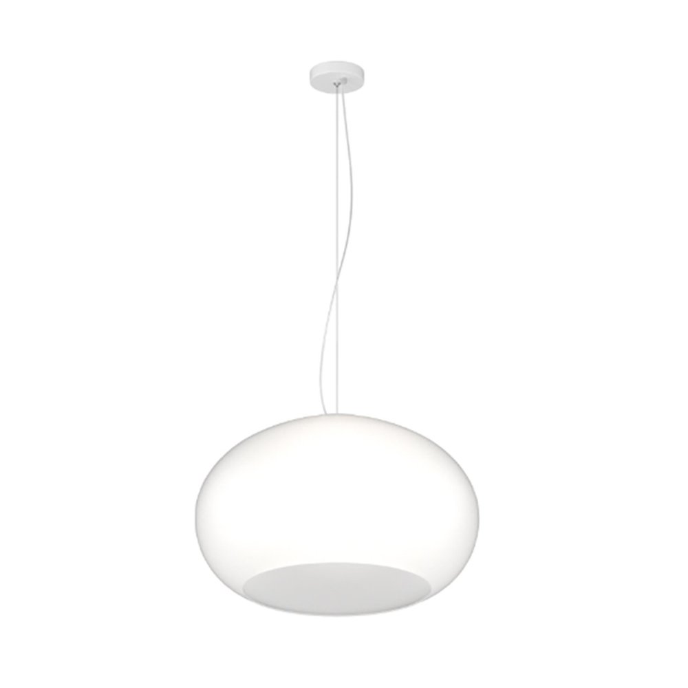 Lampadario vetro soffiato bianco latte Top light CASPER 1218 S42 BI E27 LED