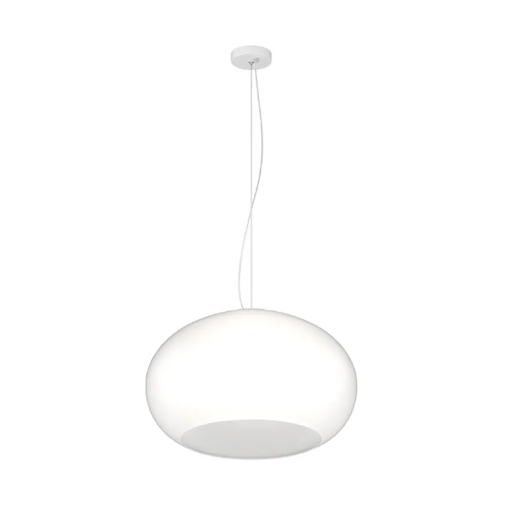 Lampadario vetro soffiato bianco latte Top light CASPER 1218 S42 BI