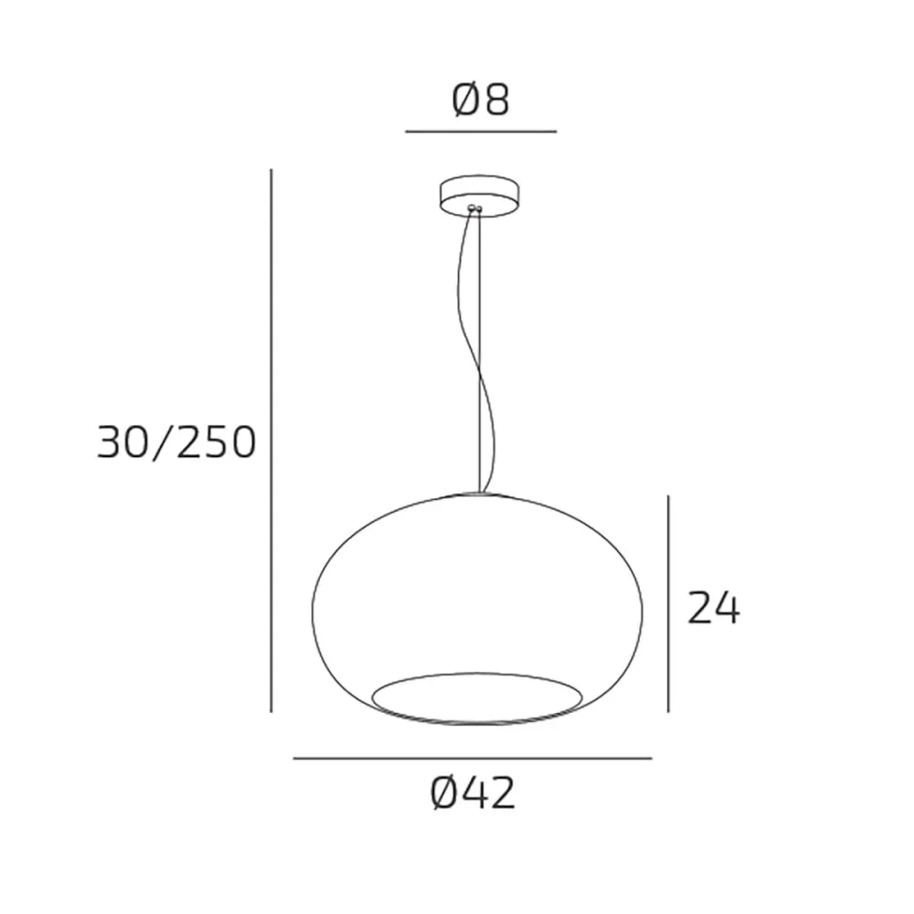 Lámpara de araña de cristal soplado blanco lechoso Luz superior CASPER 1218 S42 BI