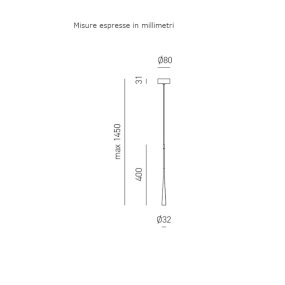 Gea Luce DAFNE SP FDA1PR LED suspension classique