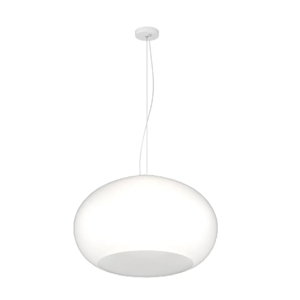 Milchig-weißer Kronleuchter aus mundgeblasenem Glas Top light CASPER 1218 S55 BI