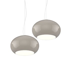 Lampadario vetro soffiato tortora Top light CASPER 1218 S2 S42 TO E27 LED