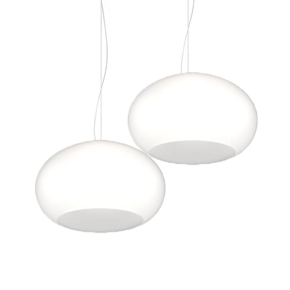 Lampadario vetro soffiato bianco Top light CASPER 1218 S2 S42 BI E27 LED