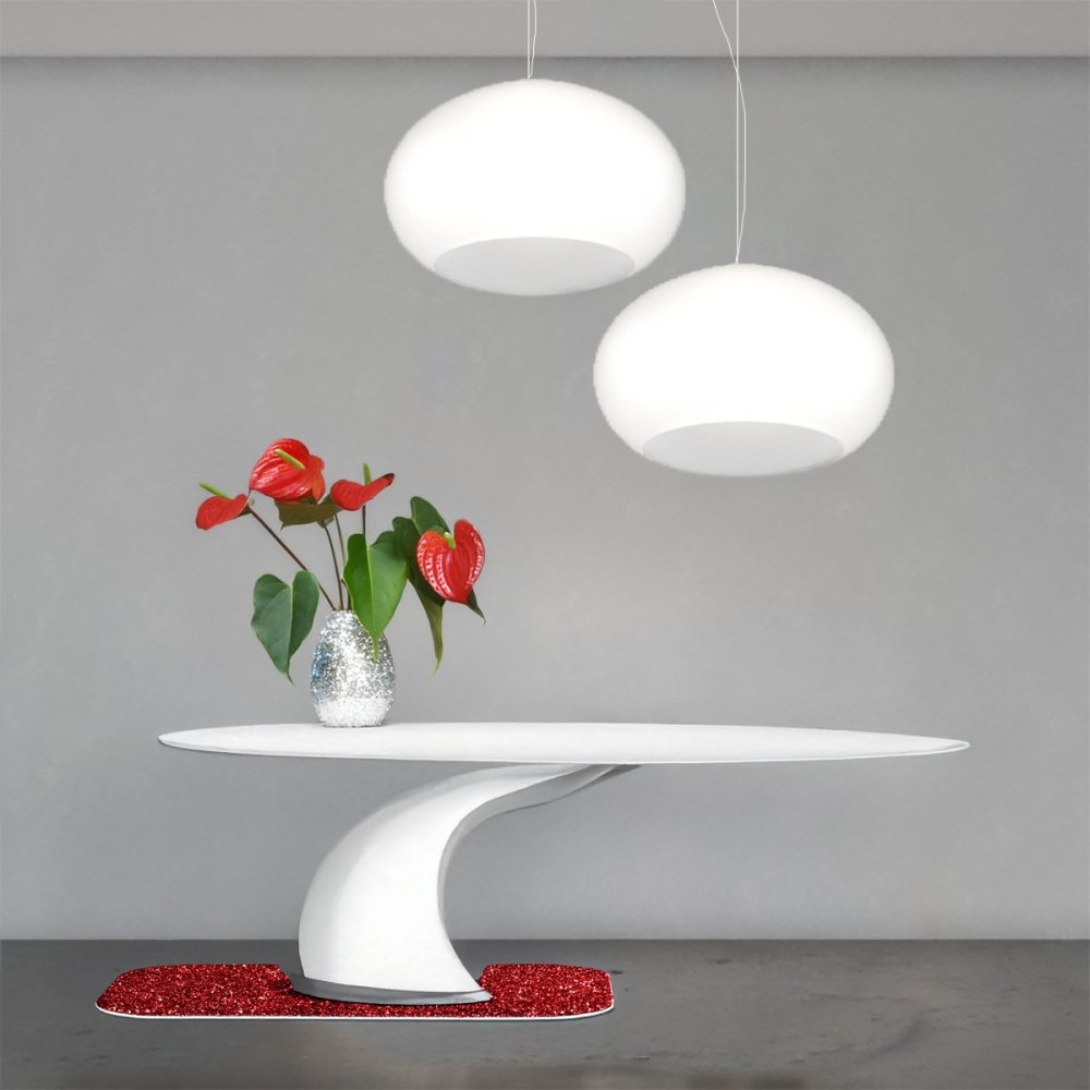 Lampadario vetro soffiato bianco Top light CASPER 1218 S2 S42 BI E27 LED