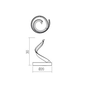 Abat-jour classica Redo Group TORSION 01 4370 LED