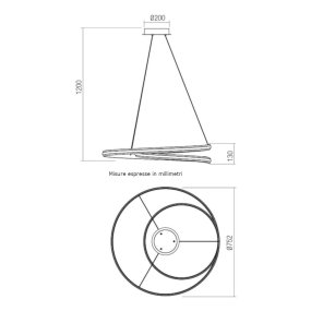 Lampadario classico Redo Group TORSION 01 4364 LED