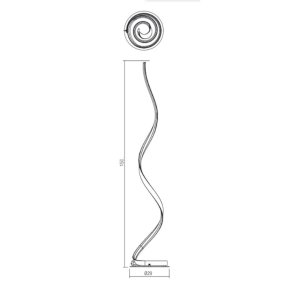 Piantana moderna Redo Group TORSION 01 4366 LED