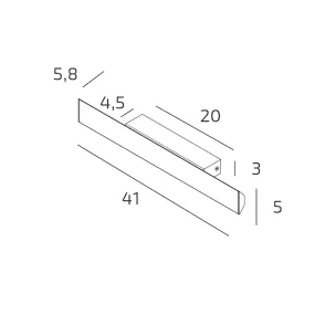 Top Light MALIKA 1216 A40 BI LED CCT SWITCH