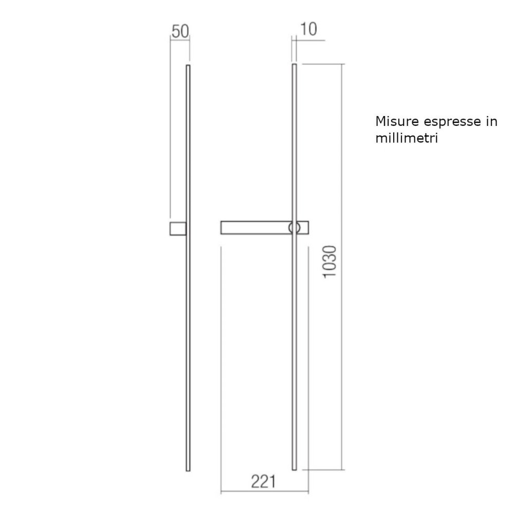 Applique moderno Redo Group TANGENT 01 4675 CCT LED