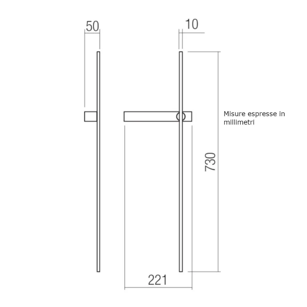 Applique murale classique Redo Group TANGENT 01 4672 CCT LED