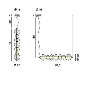 Lustre Perenz BUBBLES 8164 TR LC