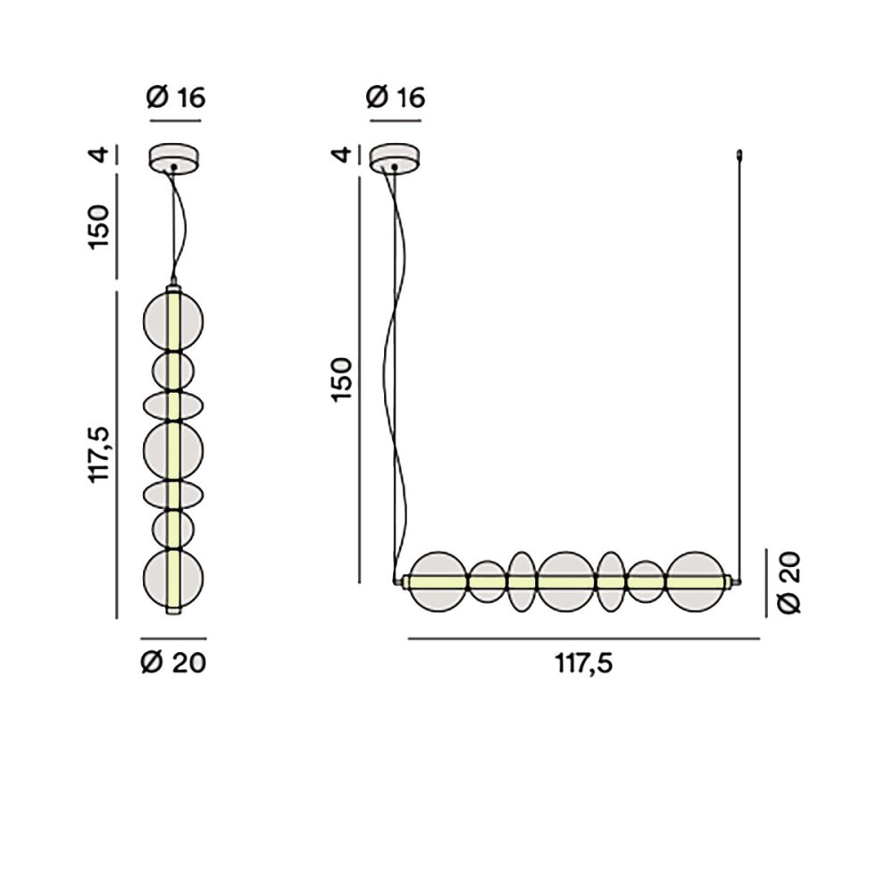 Lustre Perenz BUBBLES 8164 TR LC