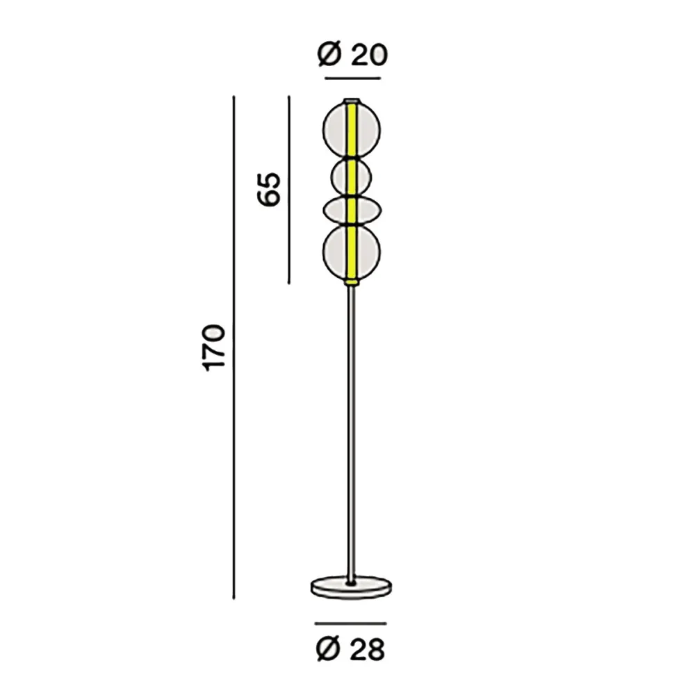Piantana Perenz BUBBLES 8166 TR LC