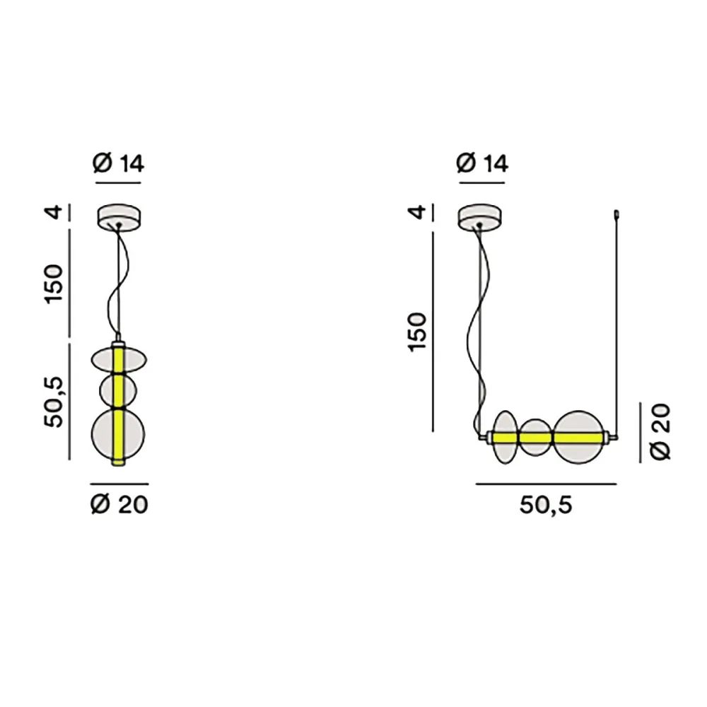 Perenz BUBBLES 8162 TR LC Kronleuchter
