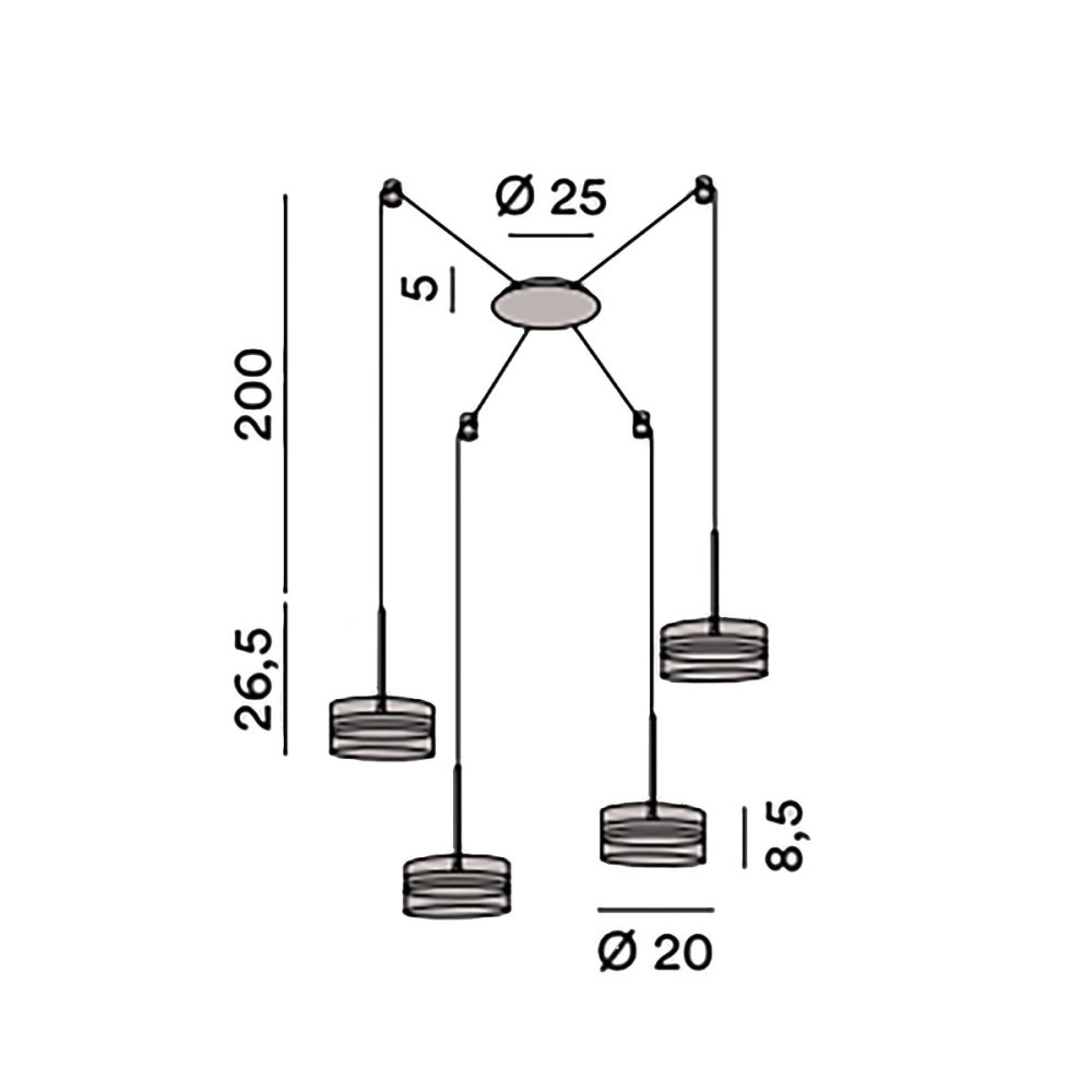 Abat-jour Perenz KAVE 8534 B LC LED 3000K