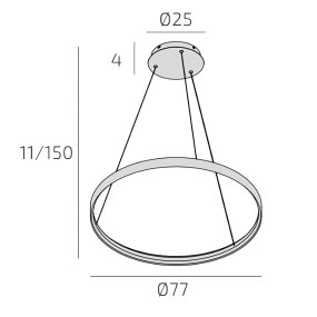 Lustre moderne Top Light MALIKA 1216 S80 OC