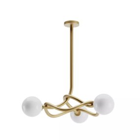 Lámpara de araña moderna Redo Group CONFUSIO E14 LED lámpara de techo colgante esferas