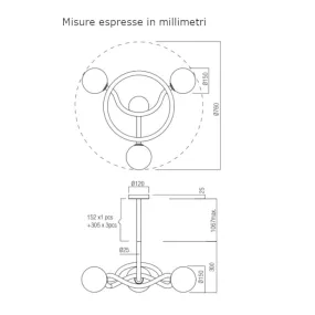 Redo Group CONFUSIO moderner Kronleuchter