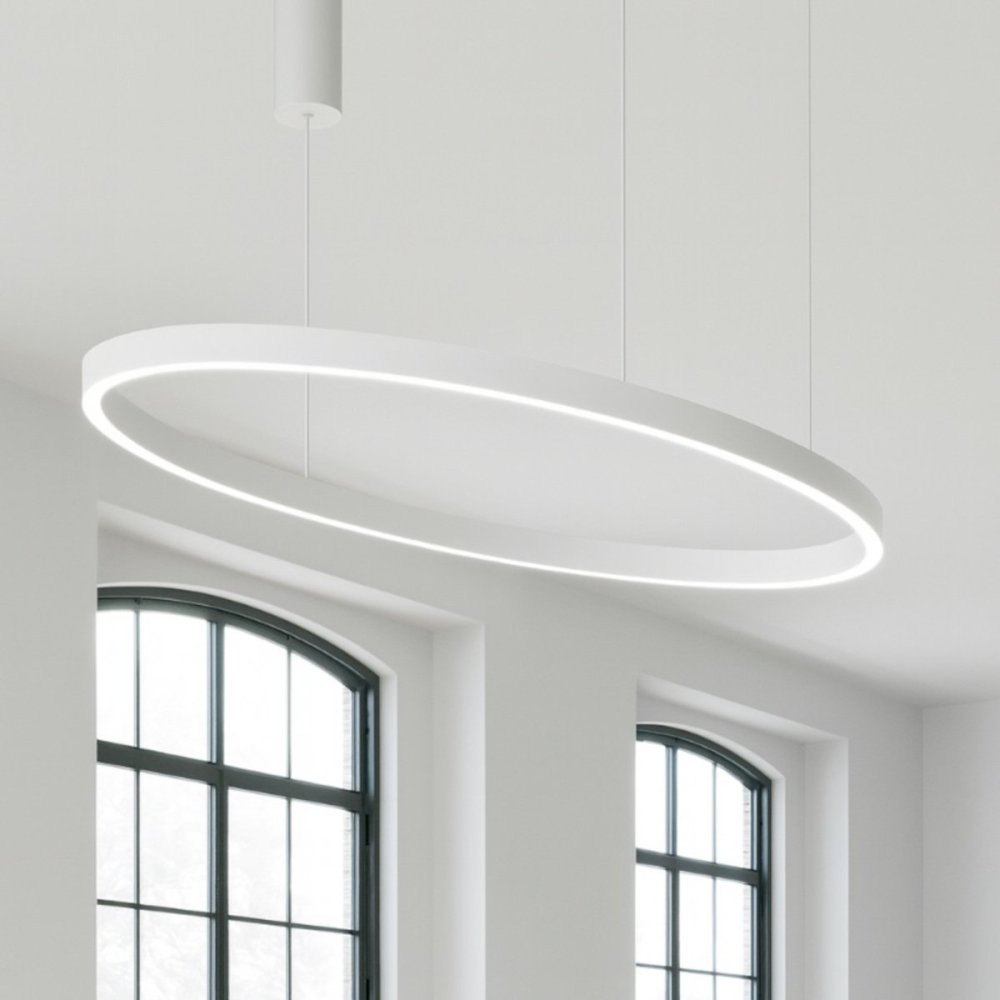Lampadario moderno Gea Luce CRISEIDE S1G OVALE FCRSB9O LED
