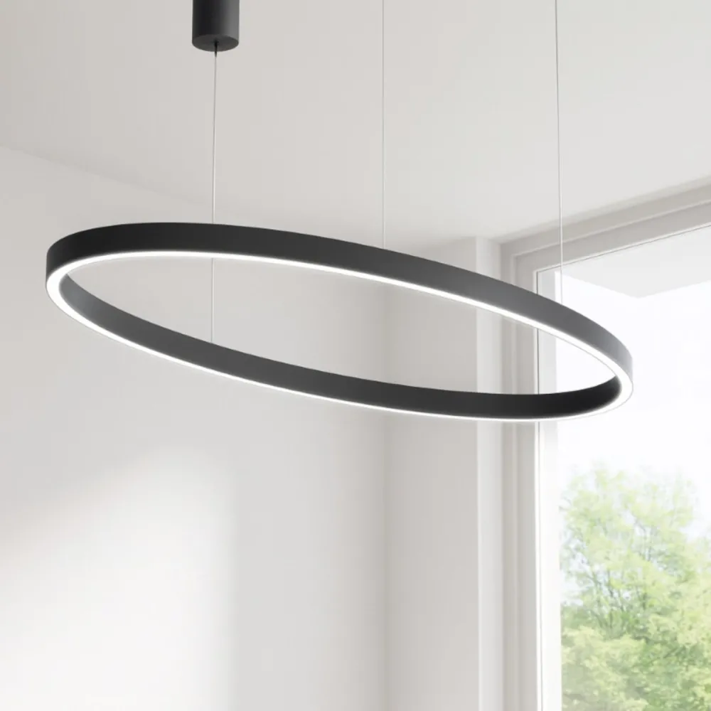 Lampadario moderno Gea Luce CRISEIDE S1G OVALE FCRSN9O LED