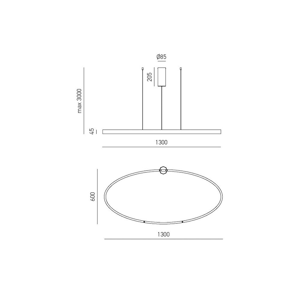 Lampadario classico Gea Luce CRISEIDE S1G OVALE FCRSO9O LED