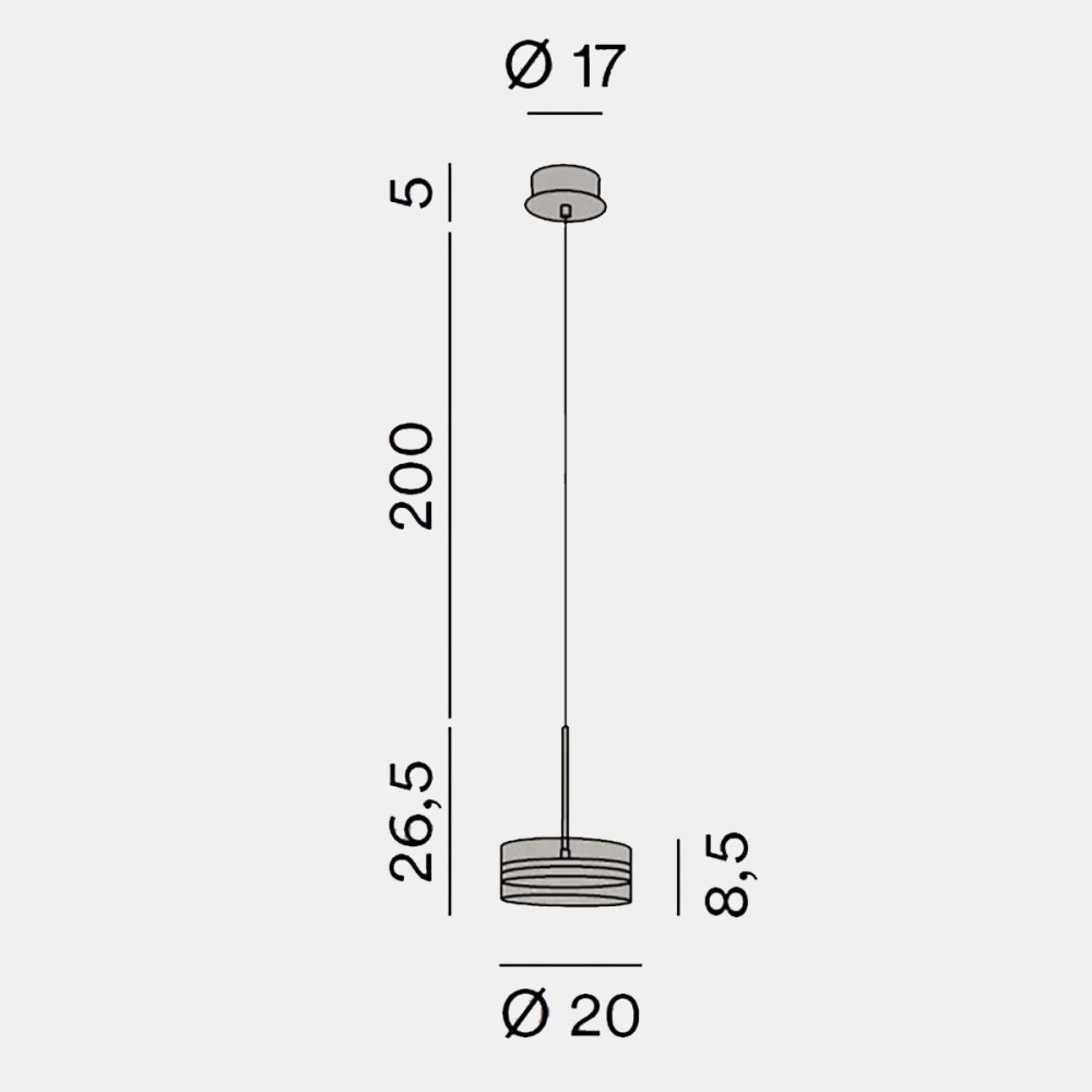 Lampadario Perenz AERE 8216 OR LC LED 3000K LED bianco dimmerabile