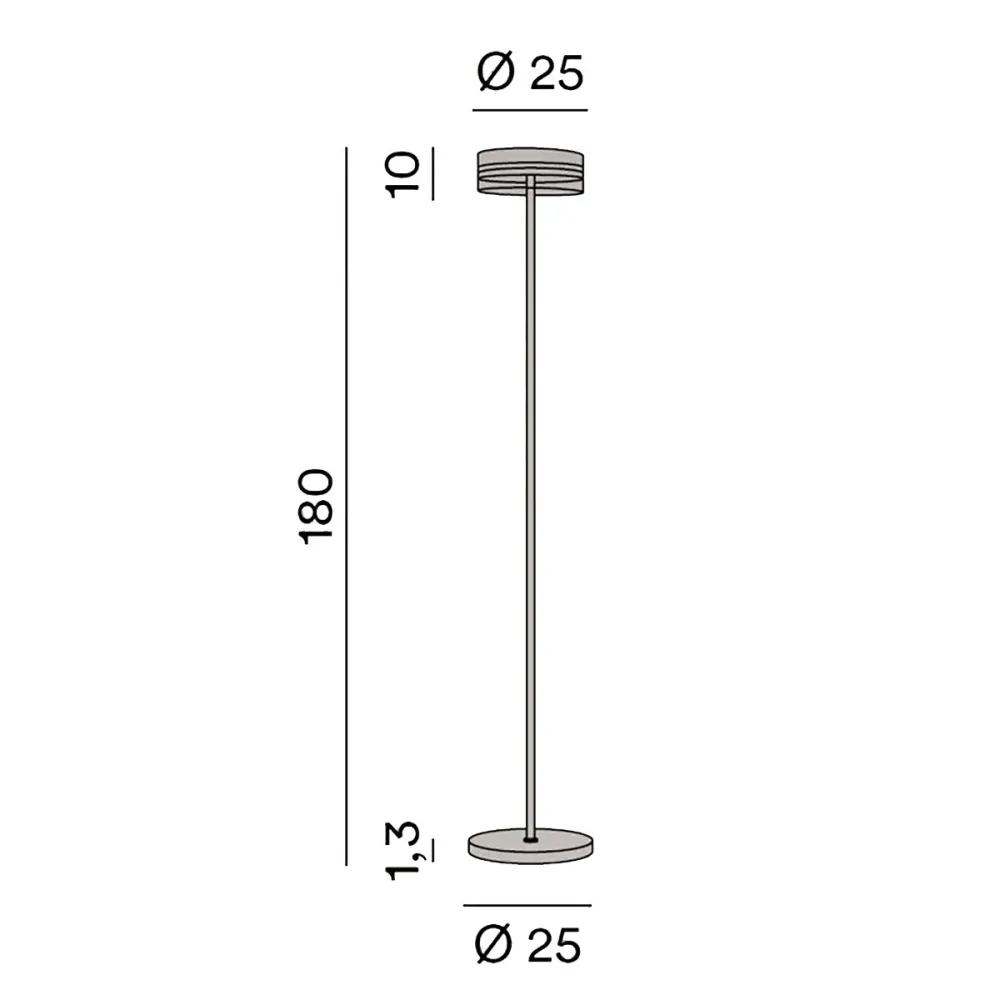 Piantana Perenz AERE 8220 B LC LED 3000K LED 880LM bianco