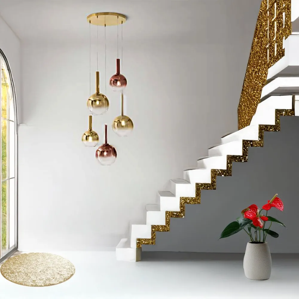 Perenz LOLLIPOP 8554 8556 8032 Kronleuchter aus farbigem Glas