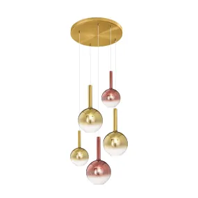 Perenz LOLLIPOP 8554 8556 8032 Kronleuchter aus farbigem Glas