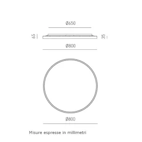 Lámpara de techo LED moderna Gea Luce AELA PG FAEPBE3