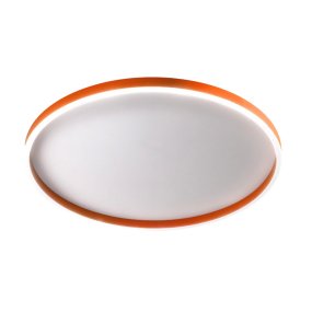 Gea Luce AELA PG FAEPA3 LED moderne Deckenleuchte aus orangefarbenem Methacrylat-Aluminium