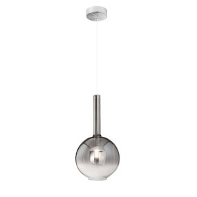 Sospensione vetro fumè specchiato Perenz LOLLIPOP 8554 SP 6247 CR E27 LED