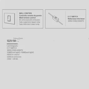 Plafonnier moderne Top light PLANA 1221 50 LED CCT SWITCH