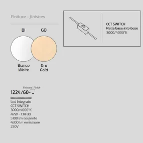 Moderne Deckenleuchte Top light MERCURY 1224 60 LED