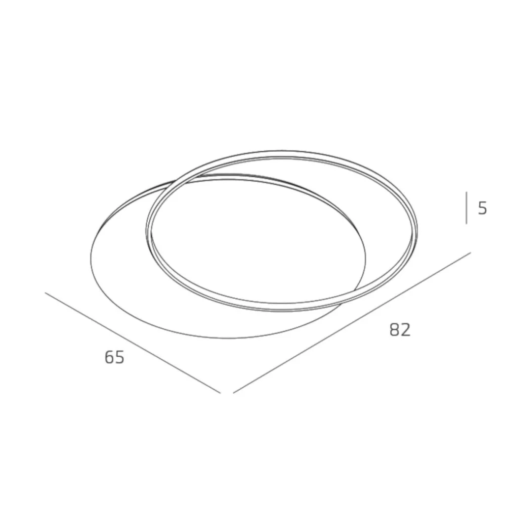 Plafonnier moderne Top light MERCURY 1224 80 LED