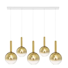 Perenz LOLLIPOP 8035 B 8554 OR 8556 OR Pendelleuchte aus verspiegeltem Goldglas