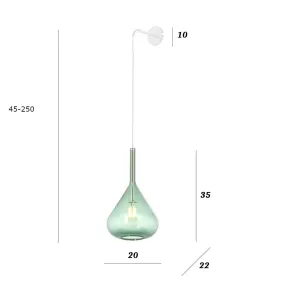 Moderne Wandleuchte Top Light KONA 1177 BI A VE