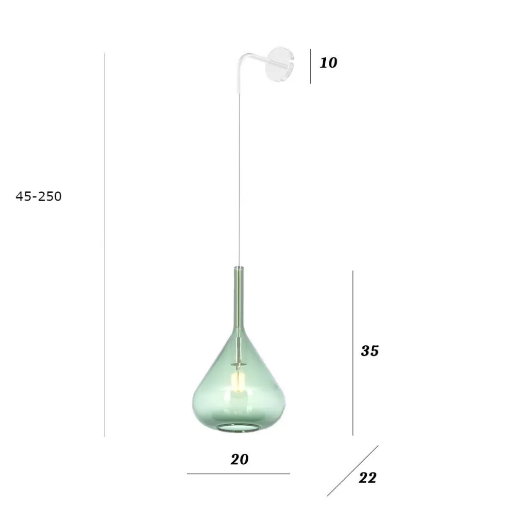 Moderne Wandleuchte Top Light KONA 1177 BI A VE