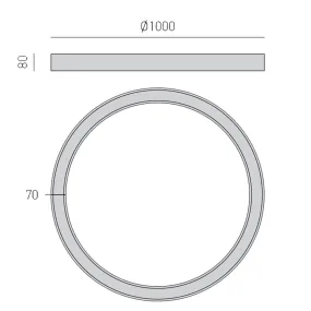 Lámpara de techo LED Gea Luce FLOR PS FFLPN4