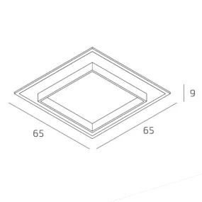 Lámpara de techo moderna Top light WISH 1223 65 LED CCT SWITCH