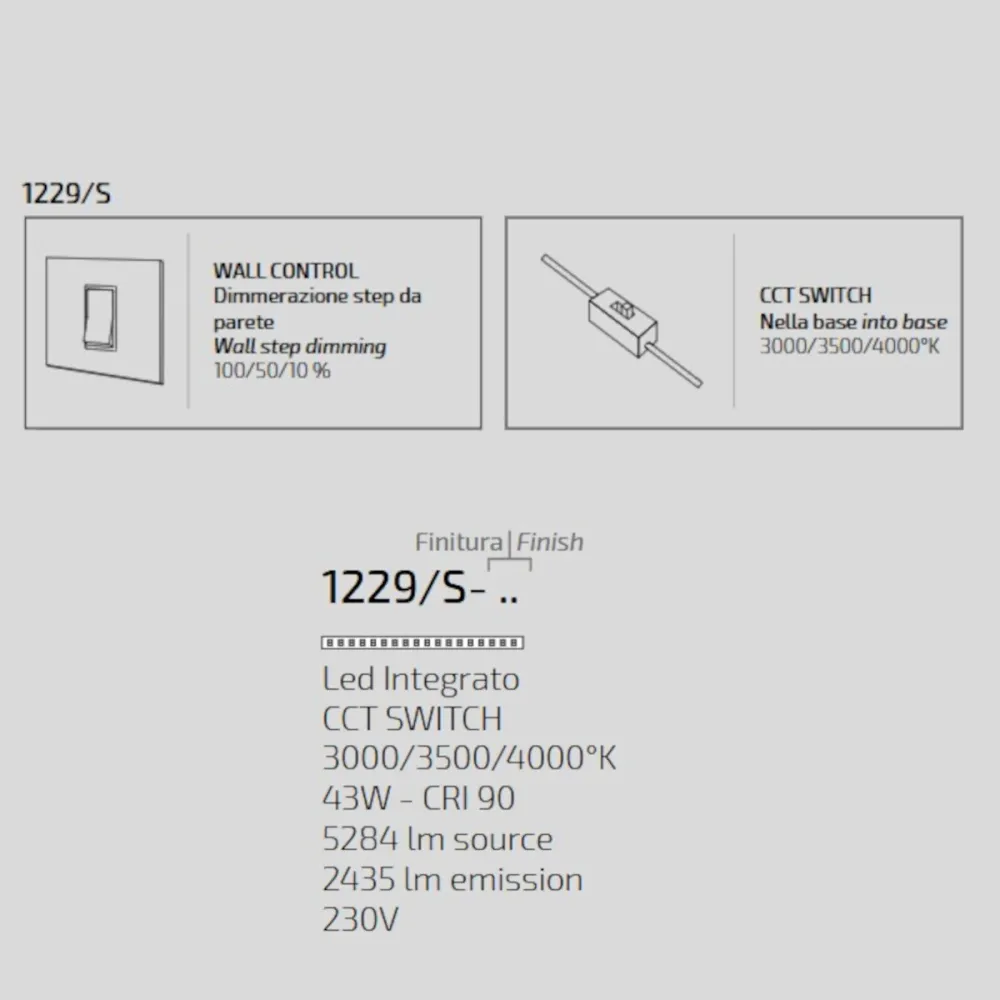 Moderner Kronleuchter Top Light KAWAII 1229 S NE LED CCT SWITCH