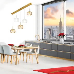 Lustre en verre LED Perenz...