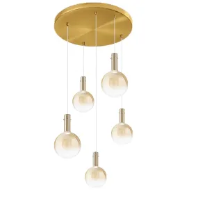 Lampadario Perenz AMPOLLA 8310 8312 AM 8035 OB LED 29W 3000K 2100LM vetro borosilicato sfumato ambra
