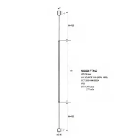 Lampada Terra soffitto Promoingross NOOD NE PT150 LED