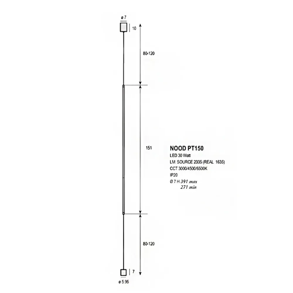 Lampada Terra soffitto Promoingross NOOD NE PT150 LED