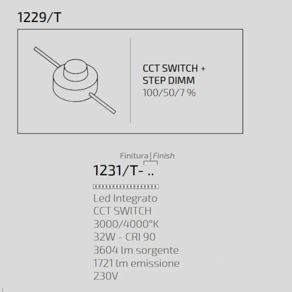 Lámpara de pie clásica Top Light TWIG 1231 T OC LED