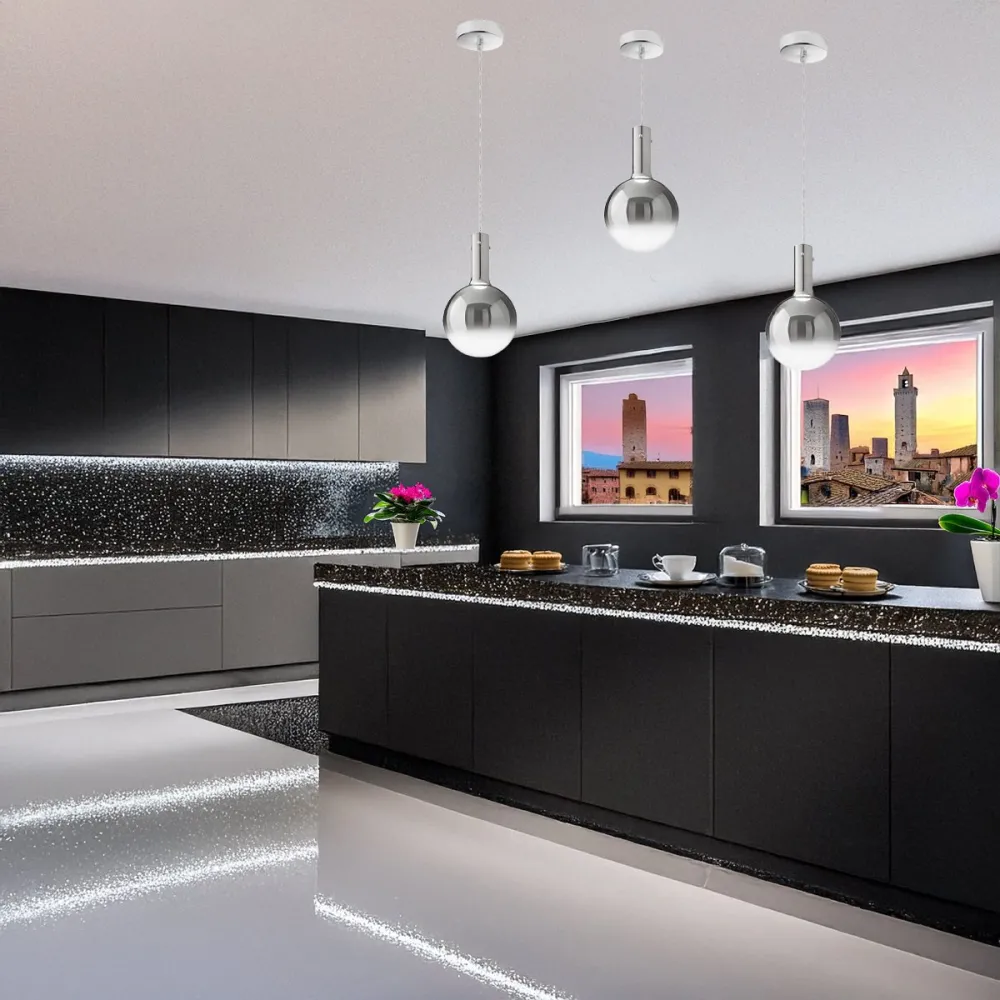 Lampadario Perenz AMPOLLA 8312 SP LC 6247 CL