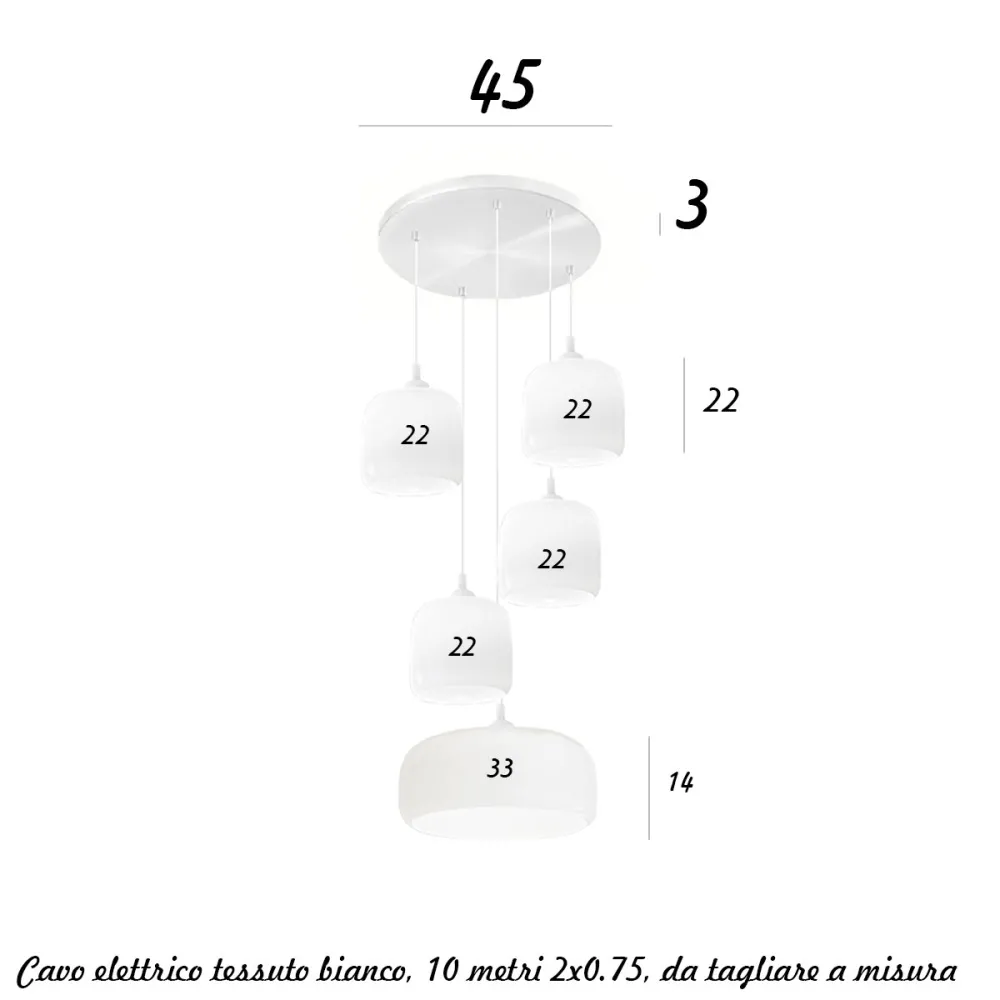 Le lustre Perenz illumine ANIMA S5 BT B 6951B 6952B 8032B