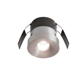 Spot encastré LED Gea Led GFA1712 IP44, aluminium argenté, pour plaques de plâtre